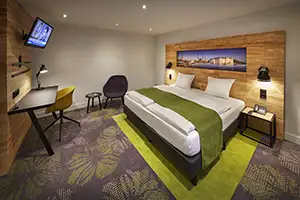 Double hotel room